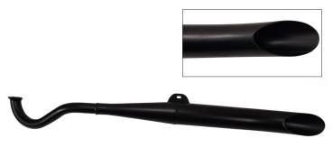 Auspuff Sidepipe 28mm schwarz